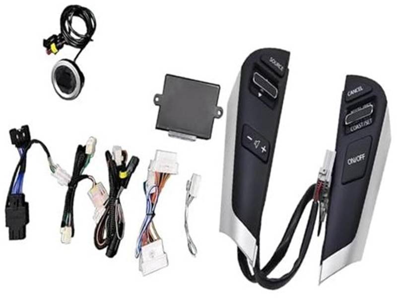 Vuzmode Auto-Tempomattaste, for Nissan, for Elgrand, for E52 2008–2017, Auto-Lenkrad-Tempomattaste, Audio-Lautstärkereglerschalter, OBD93477 255501AAIASG Auto-Lenkradverkleidungssatz von Vuzmode