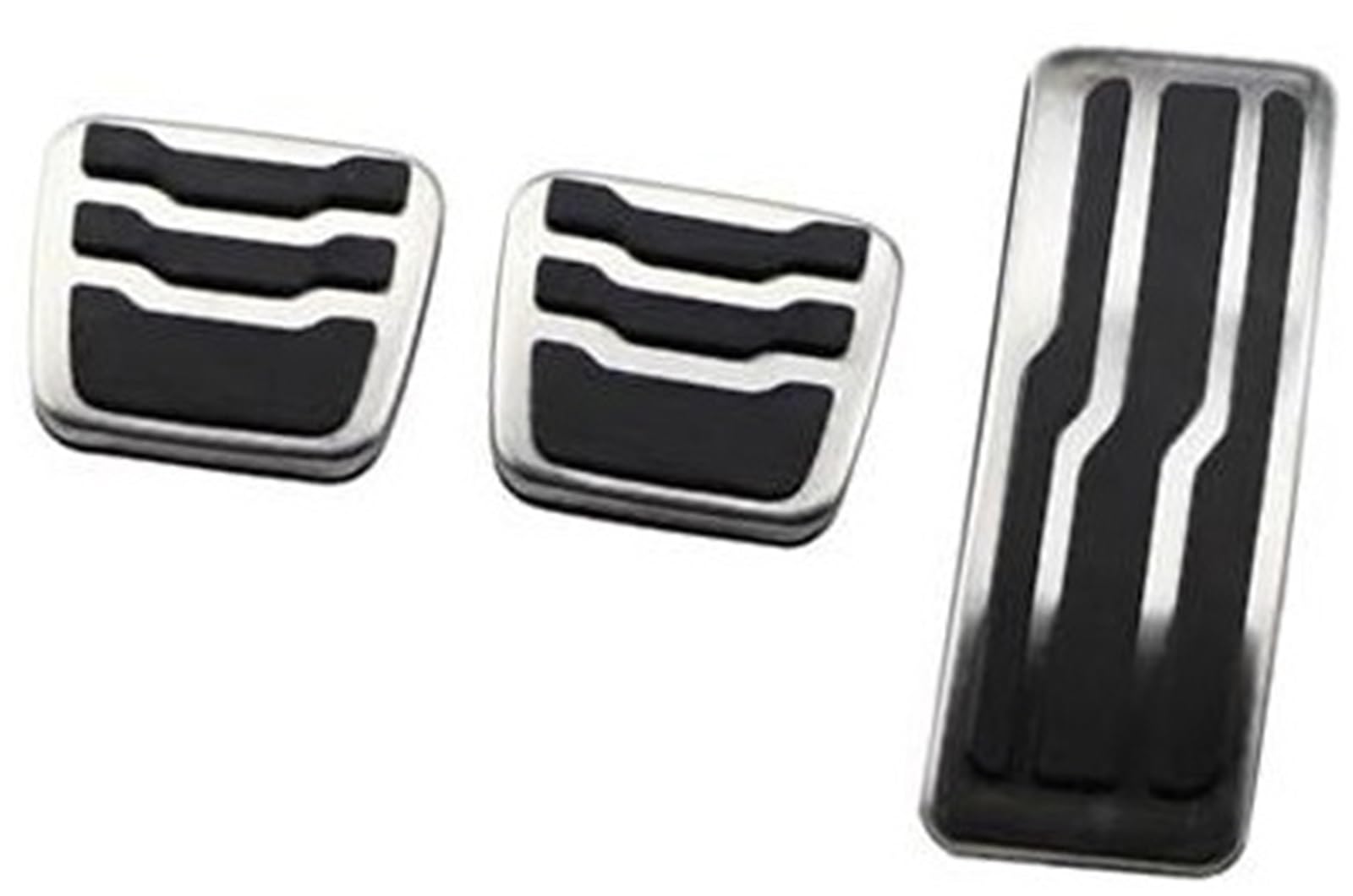 Vuzmode Bremspedalbelagabdeckung, for Ford, Everest Endeavour Raider Ranger 2016–2021, Zubehör, Edelstahl, Autopedale, Kraftstoff Autopedale(Black MT Without Rest) von Vuzmode