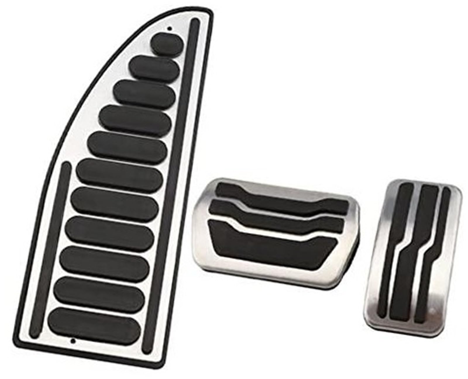 Vuzmode Bremspedalsatz Abdeckungen Kupplungsauflage Fußpedalabdeckung, for Ford, for Focus, 2 3 4 MK2 MK3 MK4 2005-2022 Auto-Gaspedale Autopedale(Black at and Rest) von Vuzmode