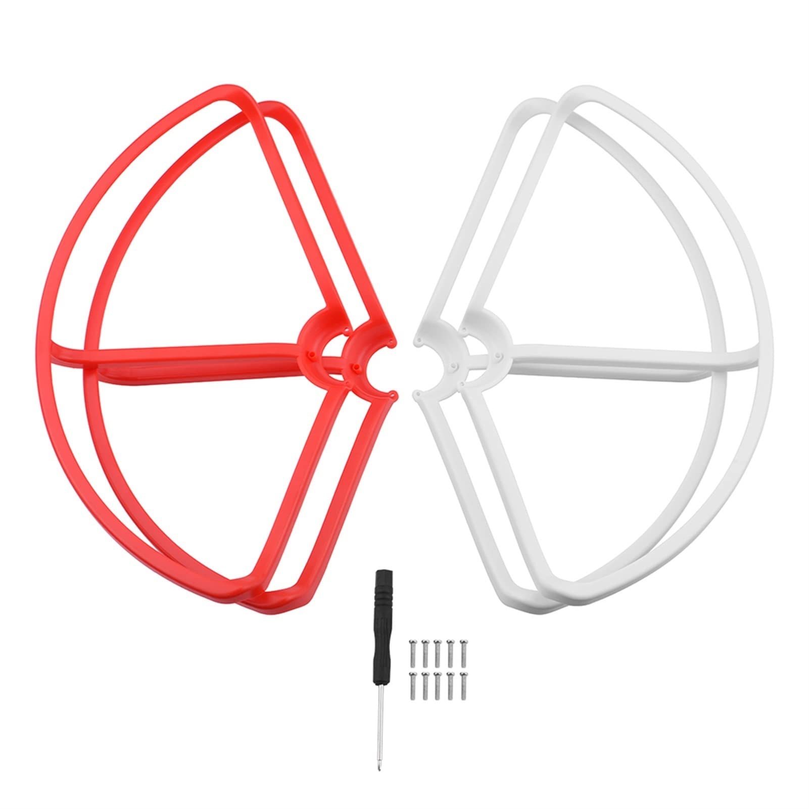 Vuzmode CW CCW Propellerversion RC Schutzschutz Requisitenschutz, for Fimi 4k 1080P Bumper Quadcopter Blades Ersatzpropeller(Red-White Guard) von Vuzmode