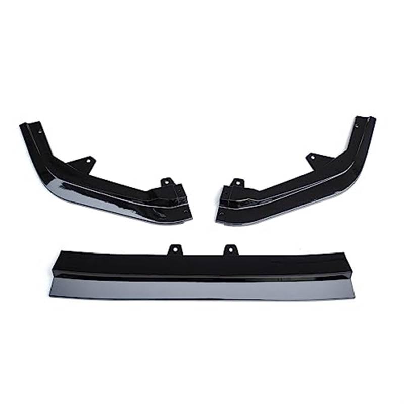 Vuzmode Direkt, for Civic, 2022 2023 11th Gen Frontschürze Lip Spoiler Splitter Deflektor Guards Body Kit Abdeckung Auto Zubehör Front Spoiler Unterer Frontspoilerdiffusor für Fahrzeuge(BLACK Glossy B von Vuzmode