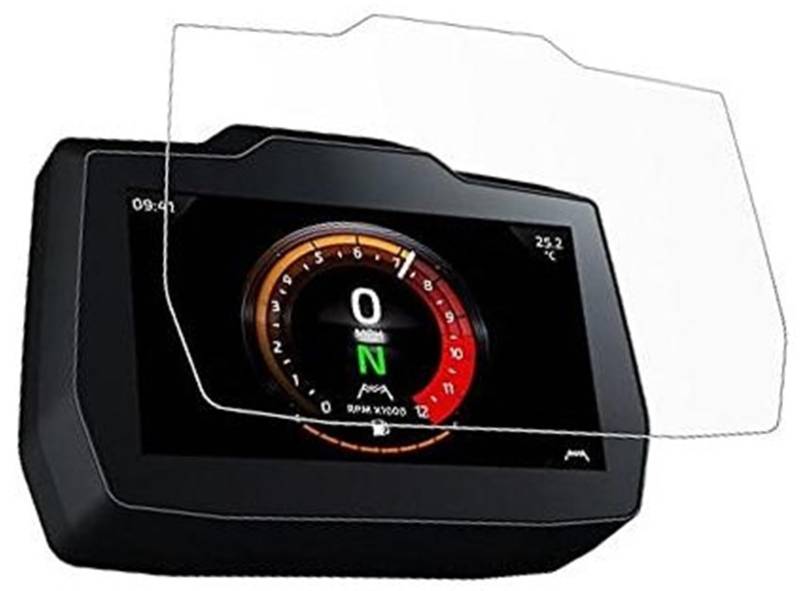 Vuzmode Displayschutzfolie, for Tiger 1200 2022, Zubehör, Tacho-Kratz-Cluster-Display, for Tiger 1200 Motorrad Autoinnenraumfolie(Black 2 x pcs) von Vuzmode