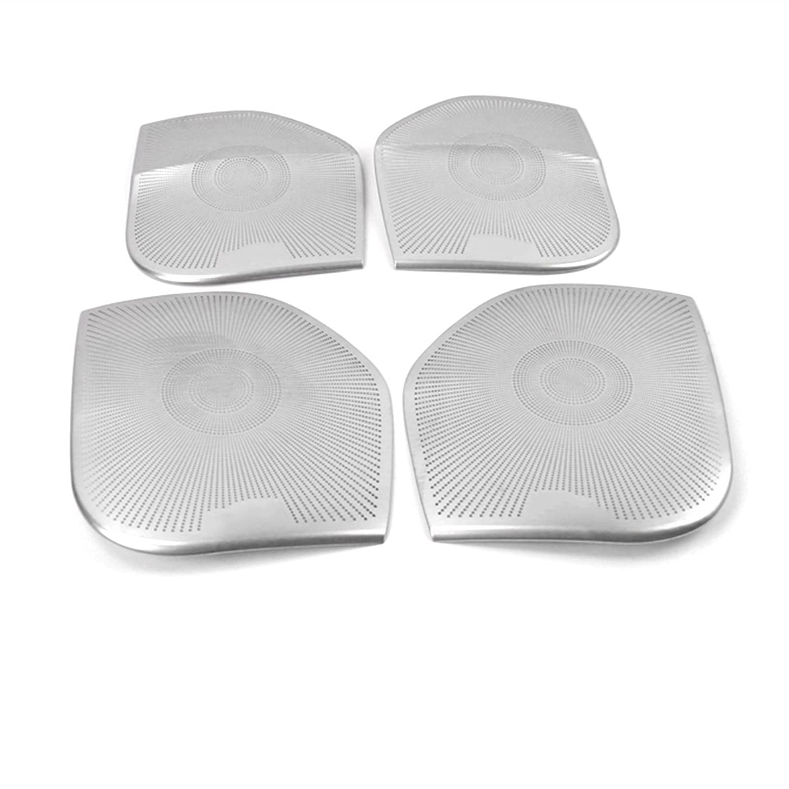 Vuzmode Edelstahl-Lautsprecherpolster for Autotürverkleidung, Lautsprecherabdeckung, Zierrahmen, Aufkleber, Zubehör, for Toyota, for Land Cruiser, J200 2010-2019 Auto-Stereo-Lautsprecherabdeckung(Matt von Vuzmode