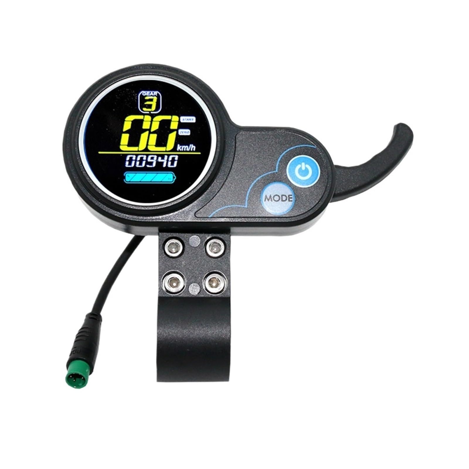 Vuzmode Elektroroller-Controller, Drosselklappenmodifikationszubehör, for 36V48V-Display, USB-Lade-Daumendrehmesser, 5/6-poliger Controller E-Scooter-Anzeigetafel(48V 5Pin Meter) von Vuzmode