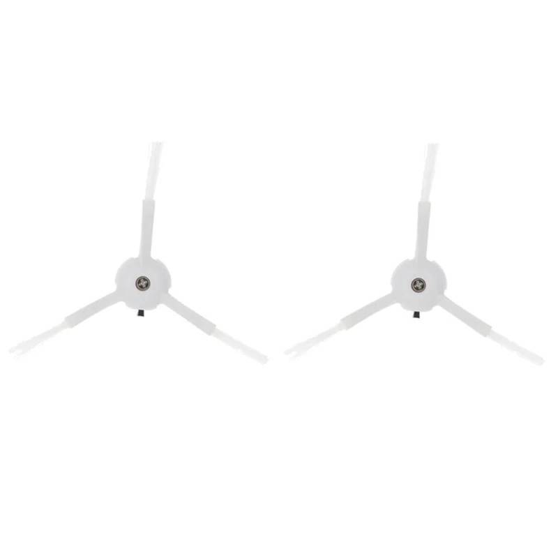 Vuzmode Ersatz-Silikon-Seitenbürste, for Roborock, S7 S6 S5 Max S50 Tuft Corner Bushes Xiomi T7 T7S Roboter-Staubsauger-Zubehör Roboterstaubsauger-Teilesatz(3 Arms White) von Vuzmode