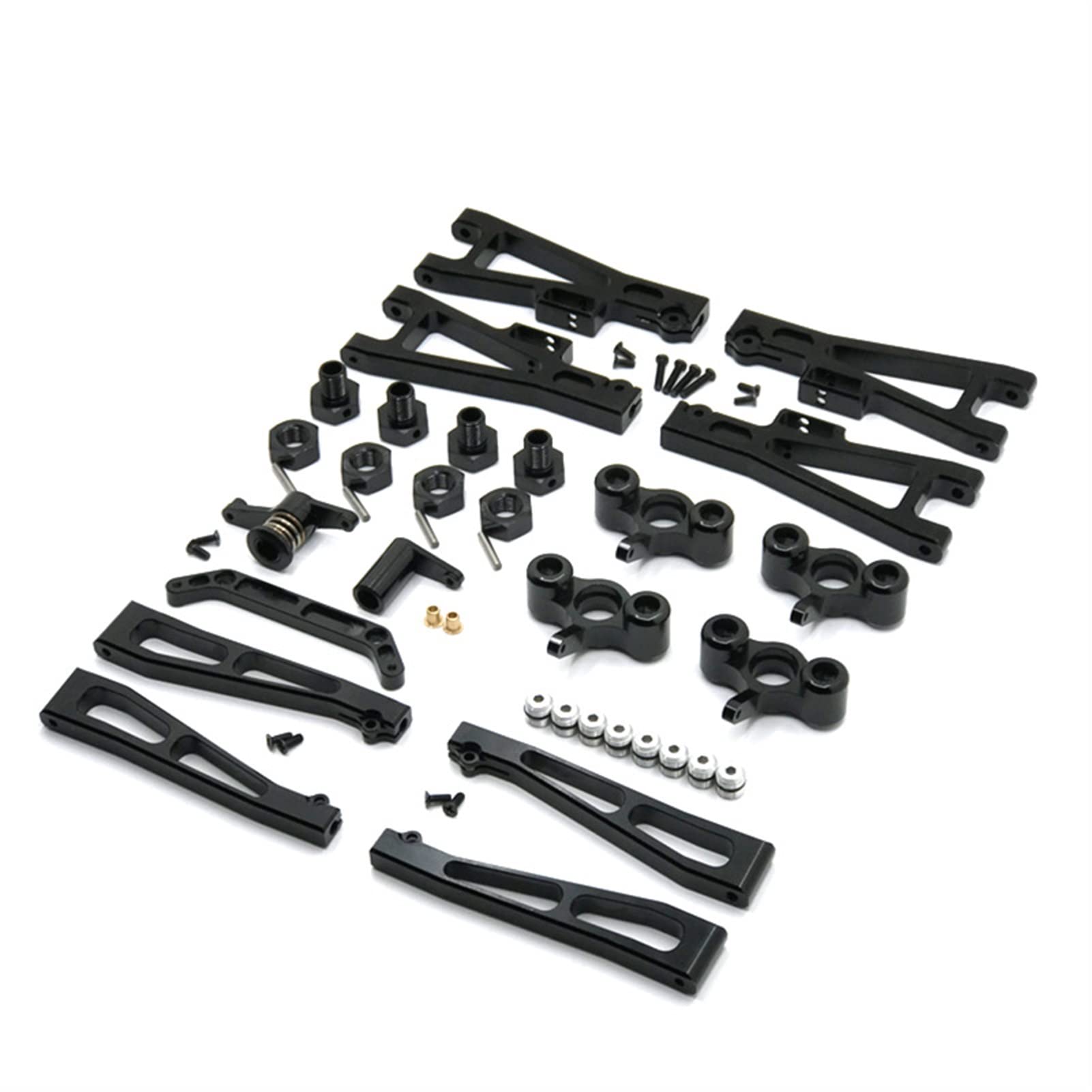 Vuzmode Fernbedienungs-Autoteile, Metall-Upgrade- und Modifikationsteile-Kit, Zusammenfassung, for JBL 1/10 J3 RC-Car-Upgrade-Teile(Black) von Vuzmode