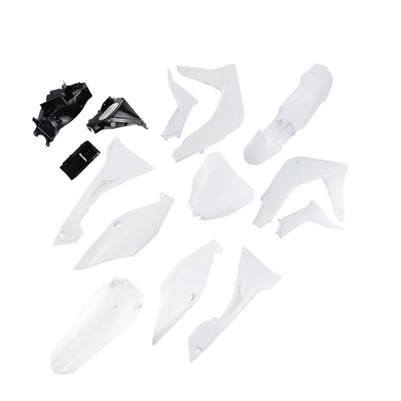 Vuzmode Ganzkörper-Verkleidungsabdeckungs-Set, Kunststoff-Kotflügel, Kotflügel, for Kayo T4 T2 T 4 Pit Dirt Bike Motorradzubehör Motorradverkleidung(White) von Vuzmode