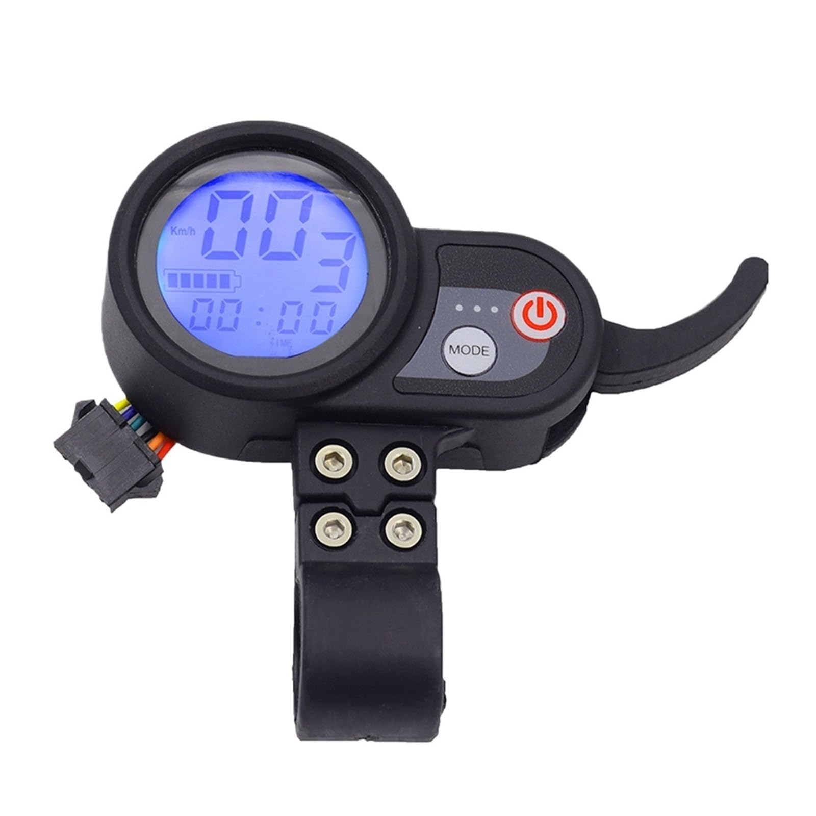 Vuzmode JP Bürstenloser Motorregler, for 36 V/48 V/52 V/60 V Geschwindigkeitsregler mit wasserdichtem LCD-Anzeigefeld, Elektro-Fahrrad-Roller E-Scooter-Anzeigetafel(A Blue Screen) von Vuzmode