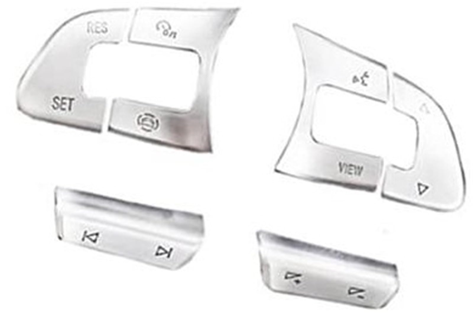 Vuzmode Knopfaufkleber, Auto-Innenraum, multifunktionales Lenkrad, Acc-Knopfschalter, Lautstärke, dekorativer Tastenaufkleber, for VW, for Golf, MK7 2014 2015 2016 2017 2018 2019 Auto-Lenkradverkleidu von Vuzmode