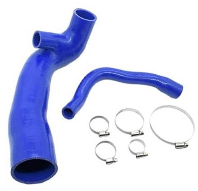 Vuzmode Lufteinlass, Blauer Silikon-Lufteinlassschlauch, Turbo-Einlassrohr-Set, for Mini, for Cooper S, for Clubman 1.6T R55 R56 R57 N14 Motor 2007–2010 Austausch des Luftansaugschlauchrohrs von Vuzmode