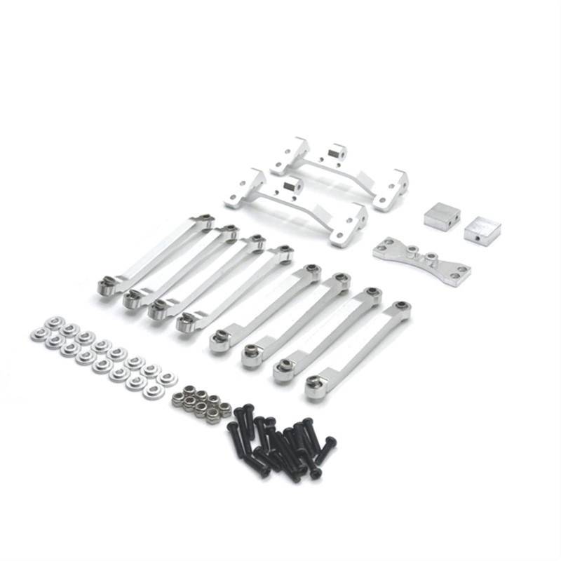 Vuzmode Modifizierte Pleuelstange aus Metall, for Sitz, Lenkgetriebe, for Sitz, MN-Modell 1/12 D90 D91 D96 MN98 99S RC-Car-Upgrade-Teile RC-Car-Upgrade-Teile(Silver) von Vuzmode