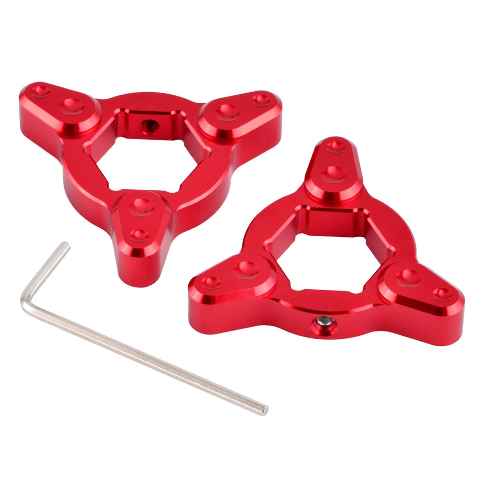 Vuzmode Motorrad 17mm CNC Federgabel Vorspannungsversteller, for Yamaha, TDM900 TDM850 MT01 FZS600 FZS1000, for Fazer, TDM 900 850 Vorderradgabelversteller(Red) von Vuzmode