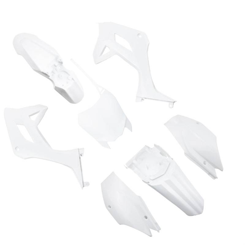 Vuzmode Motorrad CRF110 Kunststoffverkleidung Body Kit Abdeckung, for CRF 110 2022 Motocross Schutz Zubehör Teile Motorradverkleidung(White) von Vuzmode