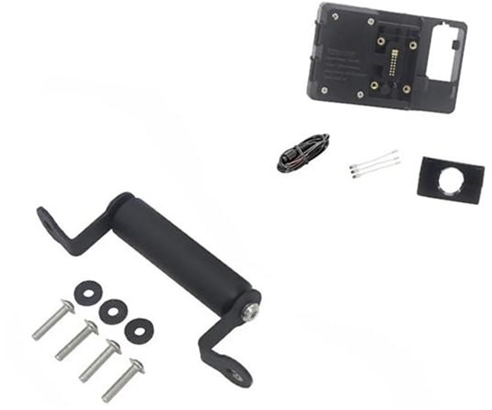 Vuzmode Motorrad-Telefonhalterung, for TRACER700, for Tracer 700 2020 2021 Motorrad-Ständerhalter Handy GPS USB Kabelloses Laden Navigationshalterung Motorrad-Telefonhalterung(BLACK Wireless 22mm Stan von Vuzmode