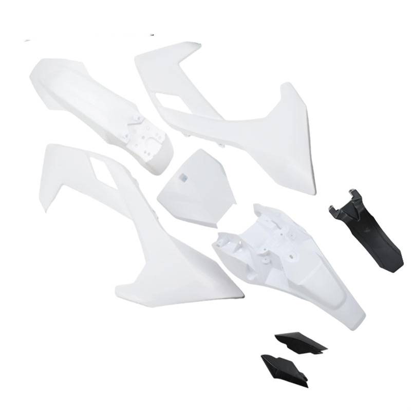 Vuzmode Motorrad-austauschbares Teil, PP-Kunststoff-Kotflügel-Körperverkleidungs-Set, China, for Husqvarna, for 65 Off Road Pit Dirt Bike Motorradverkleidung(White) von Vuzmode