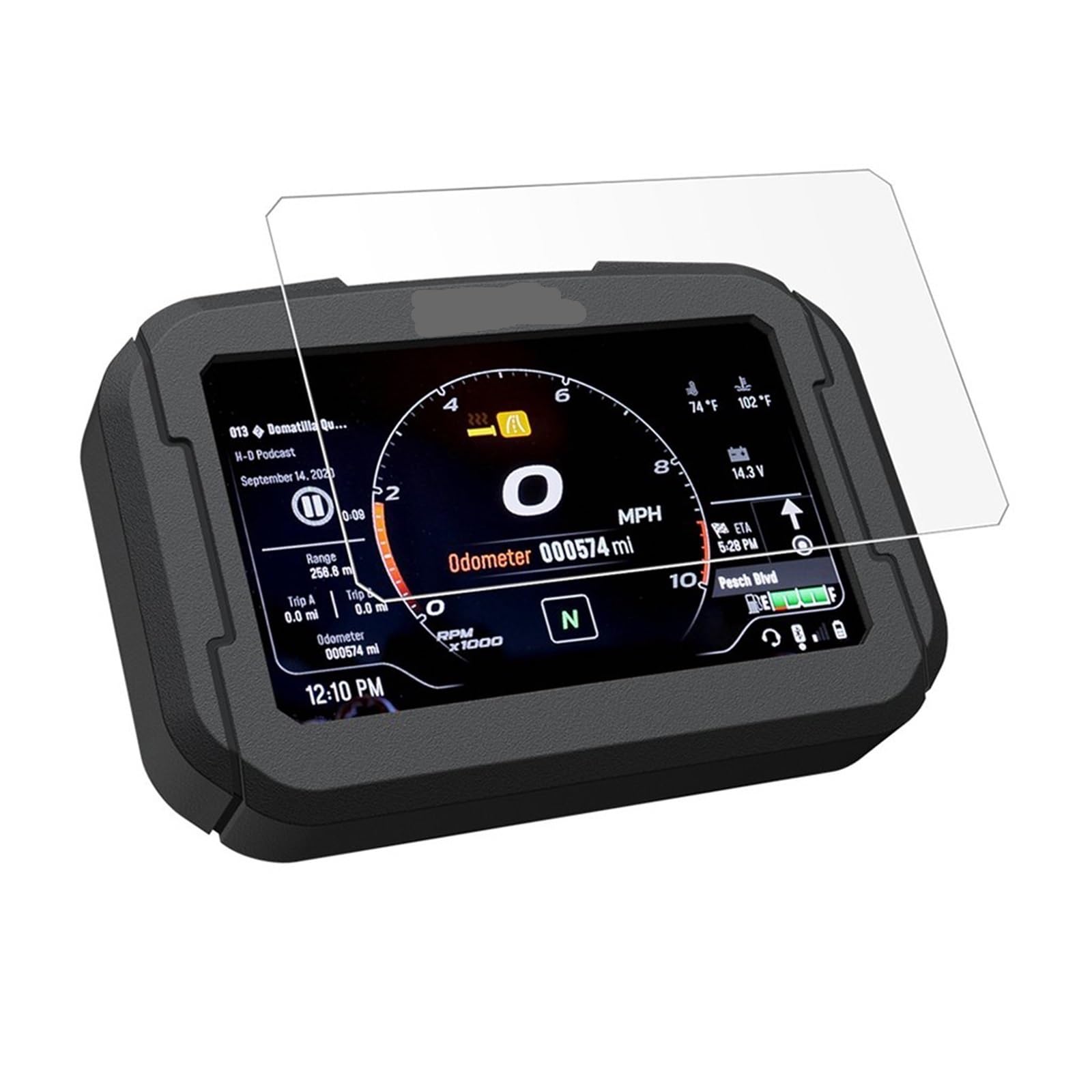 Vuzmode Motorradzubehör Cluster Kratzschutzfolie Displayschutzfolie, for Harley Davidson Pan America 1250 S PA1250 RA1250 S Displayschutzfolie für Instrumente(1 PCS) von Vuzmode