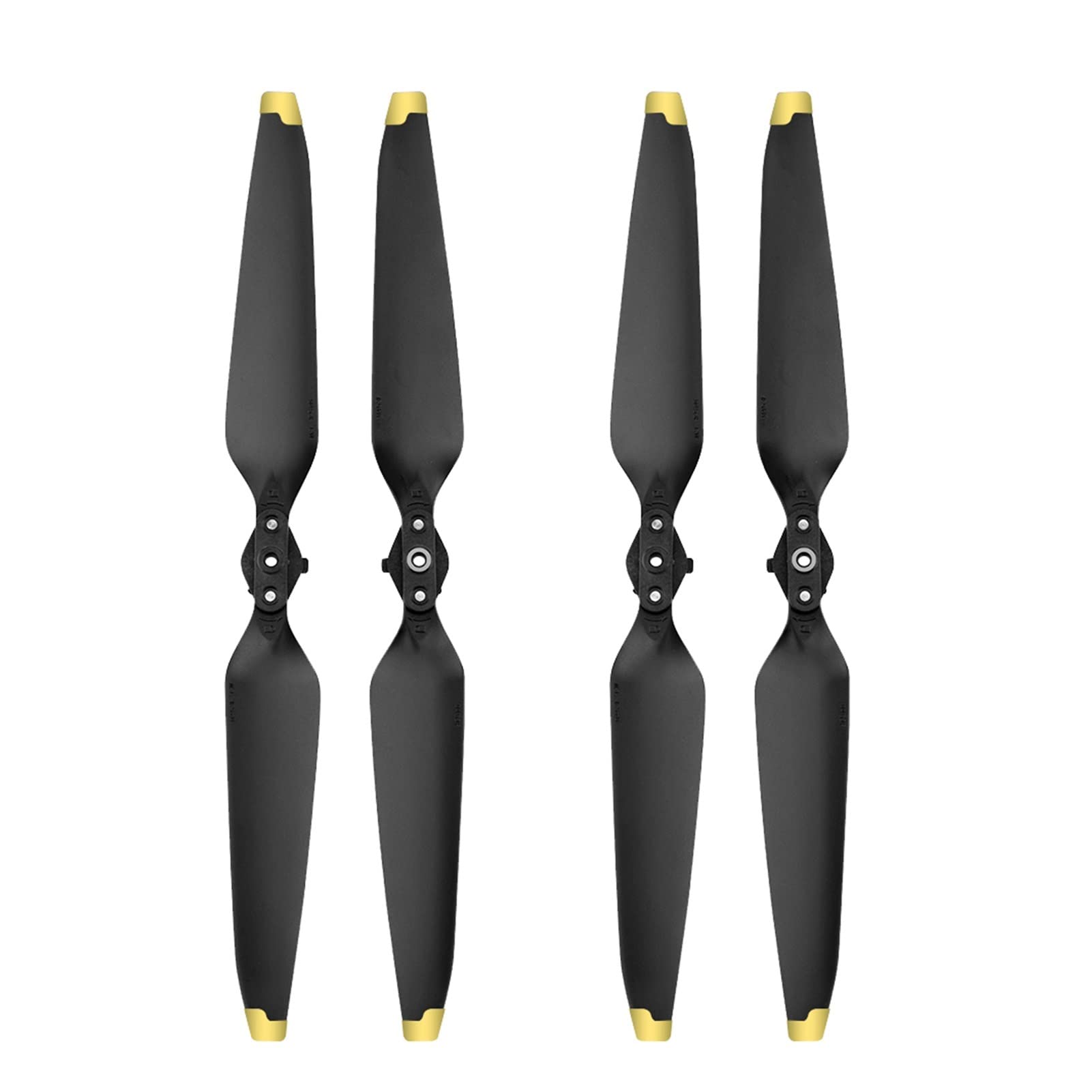 Vuzmode Quick Release 9453F Propeller Faltbare Low Noise Requisiten Ersatz Gold Silber Rand Zubehör, for DJI Mavic 3 Drone Ersatzpropeller(Gold Edge 2 Pair) von Vuzmode