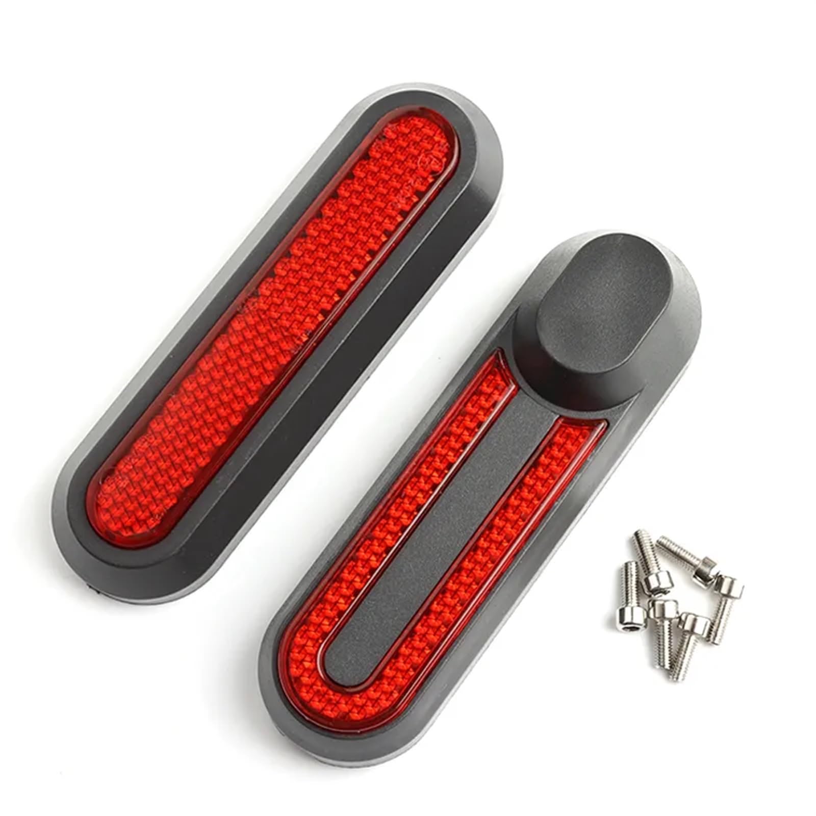 Vuzmode Radabdeckung Schutzschale, for Xiaomi, Elektroroller Pro 2/1s/M365 MI 3 Sicherheitsreflektierende Teile vorn und hinten Auto-Radnabenkappe(Front Wheel red) von Vuzmode