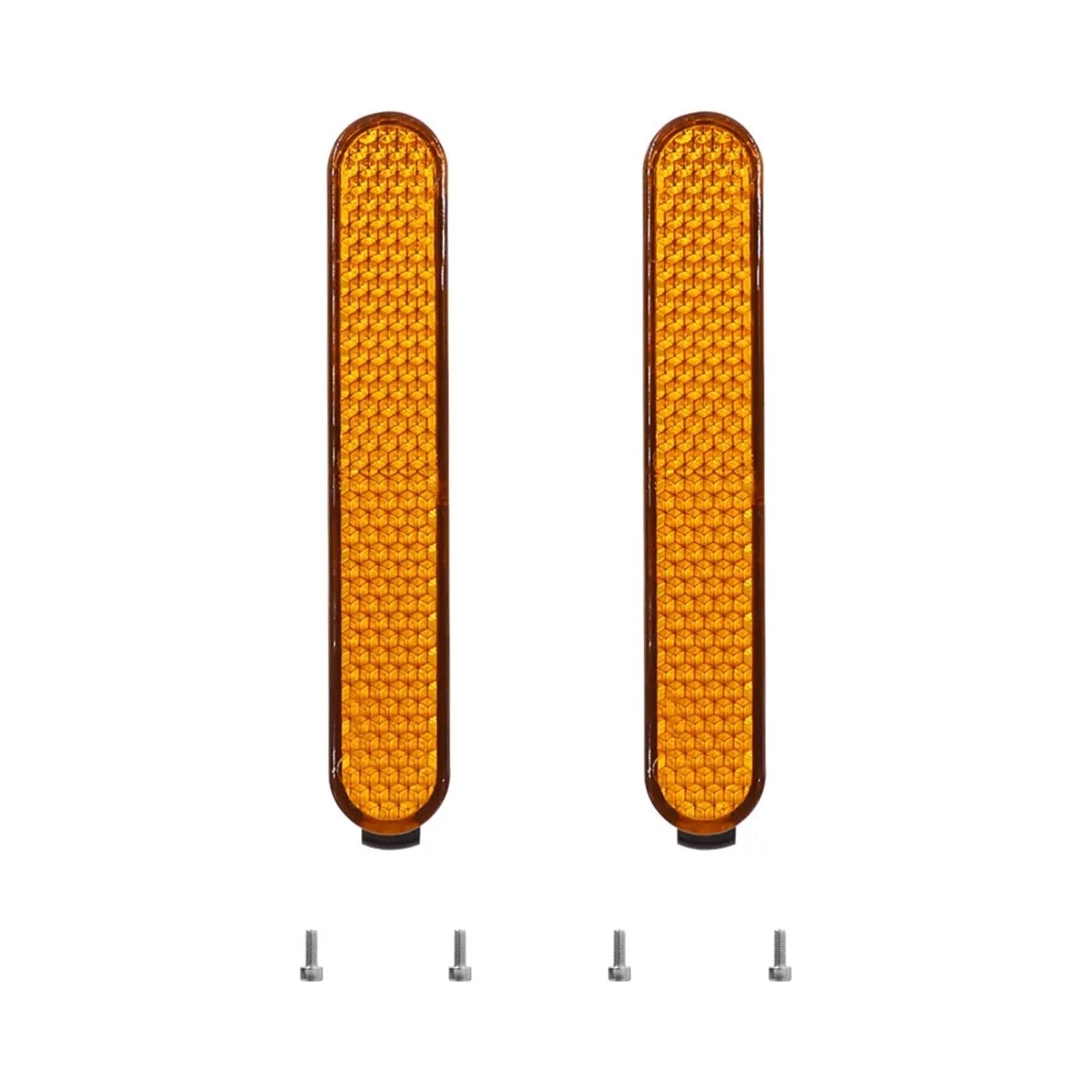 Vuzmode Radabdeckung for Elektroroller, Schutzschale, Nachtsicherheitsdekoration, Ersatzteile, seitlicher reflektierender Riemen, for Xiaomi, Pro2 1S M365 Mi3 Auto-Radnabenkappe(Yellow) von Vuzmode