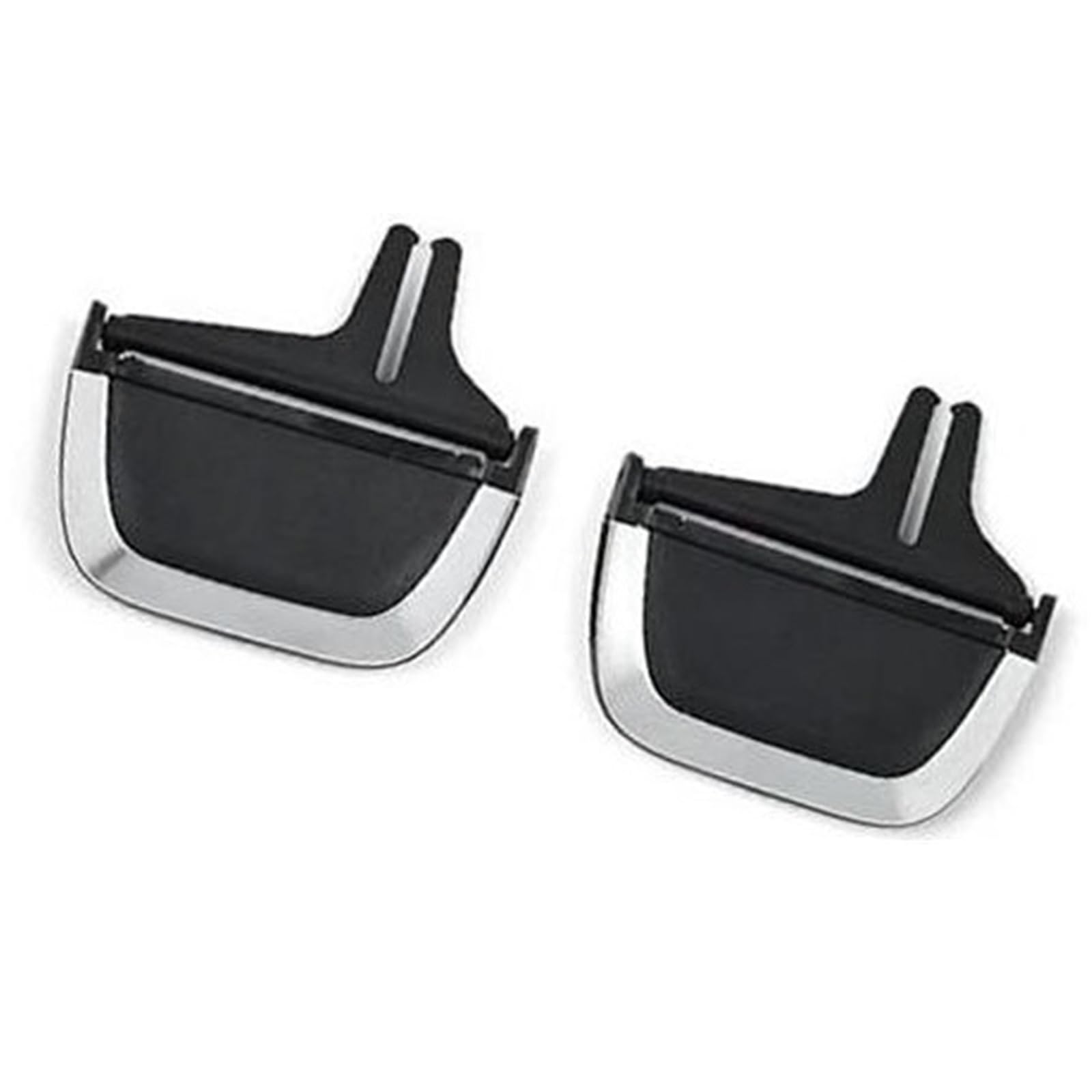 Vuzmode Vorne und Hinten Klimaanlage Entlüftungsgitter Tab Slider Clips, for, 5 6GT Serie G30 G31 G38 G32 2017-2020 Clip für Lüftungsschlitze im Auto(Black Central 2pcs) von Vuzmode