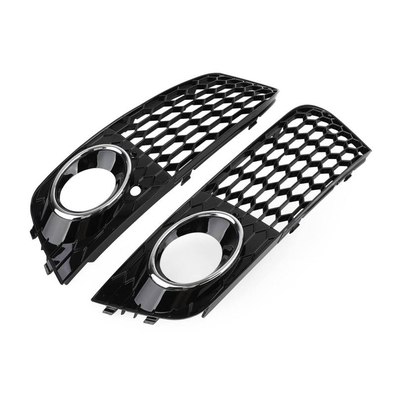 Vuzmode Waben-Nebelscheinwerfer-Abdeckung, Kühlergrill, for Audi, for A4 B8 2009–2012, Auto-Kühlergrill-Abdeckung 8KD807682 8KD807681 Abdeckung für Nebelscheinwerfergrill für Autostoßs(A) von Vuzmode