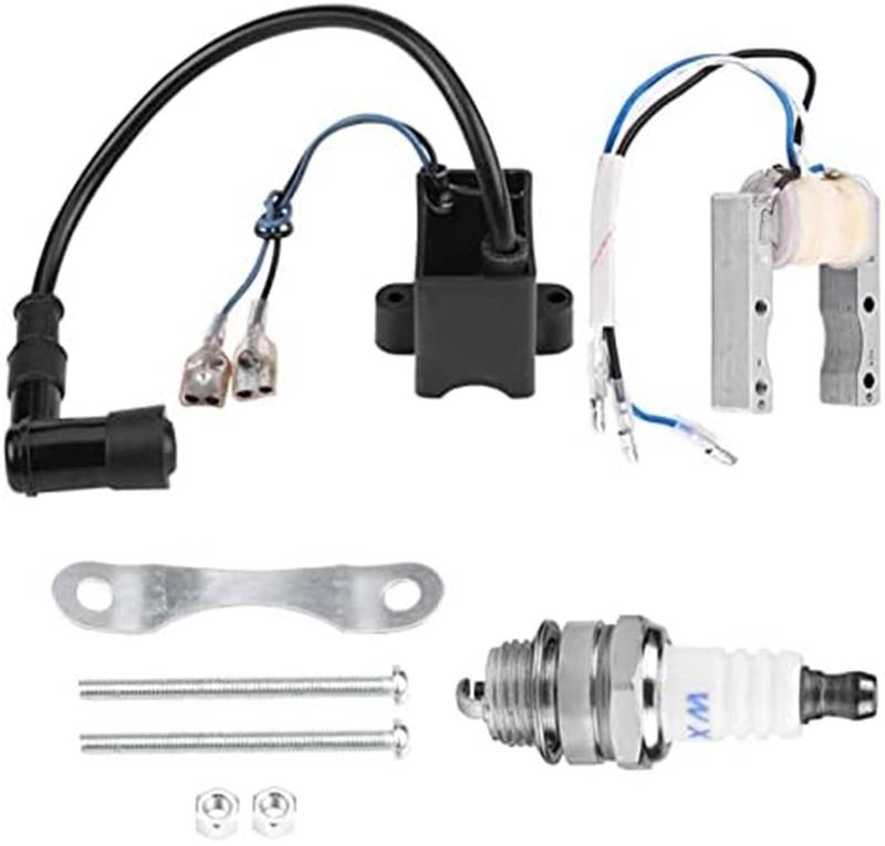 Vuzmode Zündung kompatibel, for motorisierte 49cc 66cc 80cc Zündspule Zündkerze Spule Magneto Motor Fahrrad CDI-Zündkit von Vuzmode