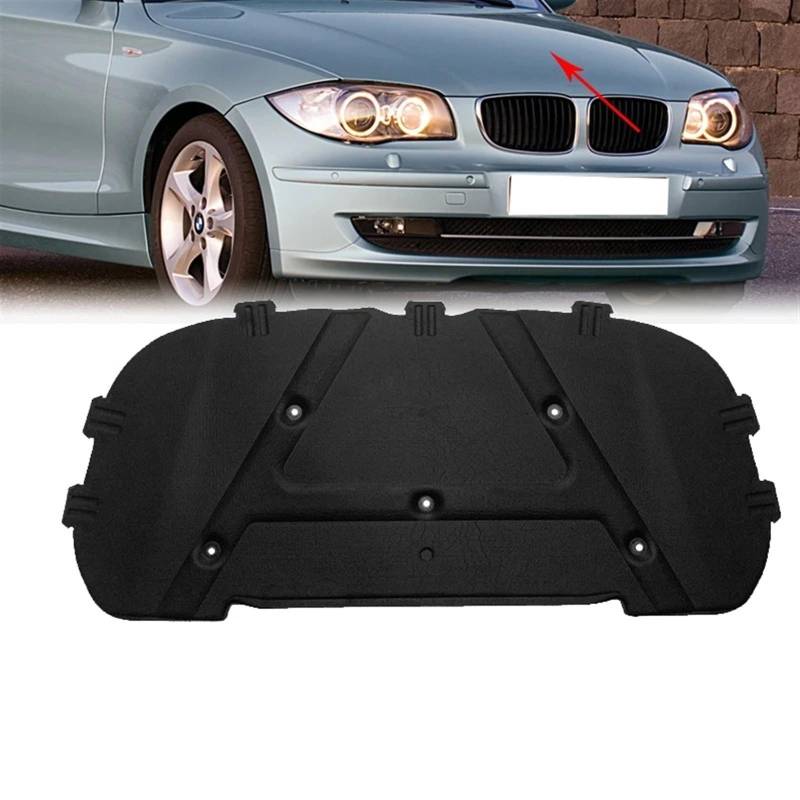 Vuzmode for E81 E82 E88 E87, vordere Motorhaube Schallwärmedämmung Wattepad Schalldichte Mattenabdeckung 120I 128I 130I 135I 2007–2011 Motor-Hitzeschildmatte von Vuzmode