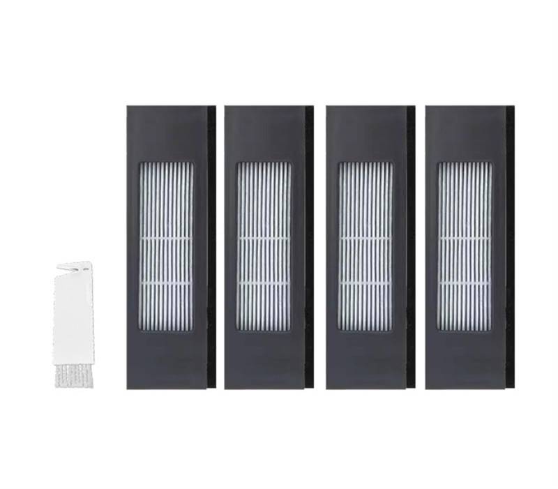 Vuzmode for Ecovacs Deebot T9 AIVI T8 AIVI N8 Pro Staubbeutel Teile Hauptseitenbürste HEPA-Filter Roboter-Staubsauger Ersatzzubehör Roboterstaubsauger-Kit(5pcs-01) von Vuzmode