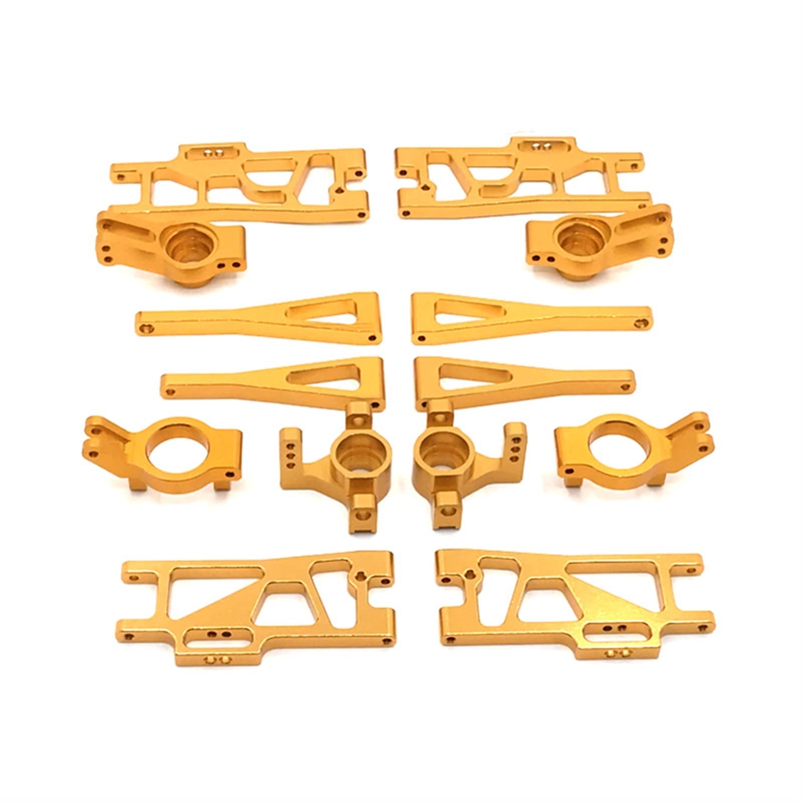 Vuzmode for Fernbedienung, Metall-Upgrade-Zubehör for gefährdete Autoteile, for WLtoys, ferngesteuertes Autozubehör, Serie 12401 12402-A 12409 RC-Car-Upgrade-Teile(Gold) von Vuzmode