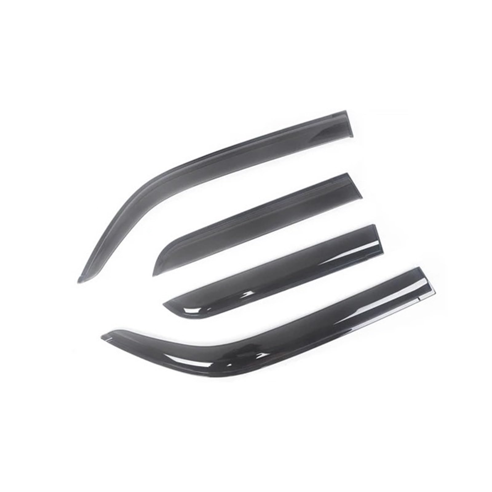 Vuzmode for Ford, Fusion 2002-2016, automatische Seitenfenster-Windabweiser, Visiere, schwarzer Regenschutz, Türvisier, Lüftungsblenden, dunkler Rauch Windabweiser-Set(for 06-12 Sedan) von Vuzmode