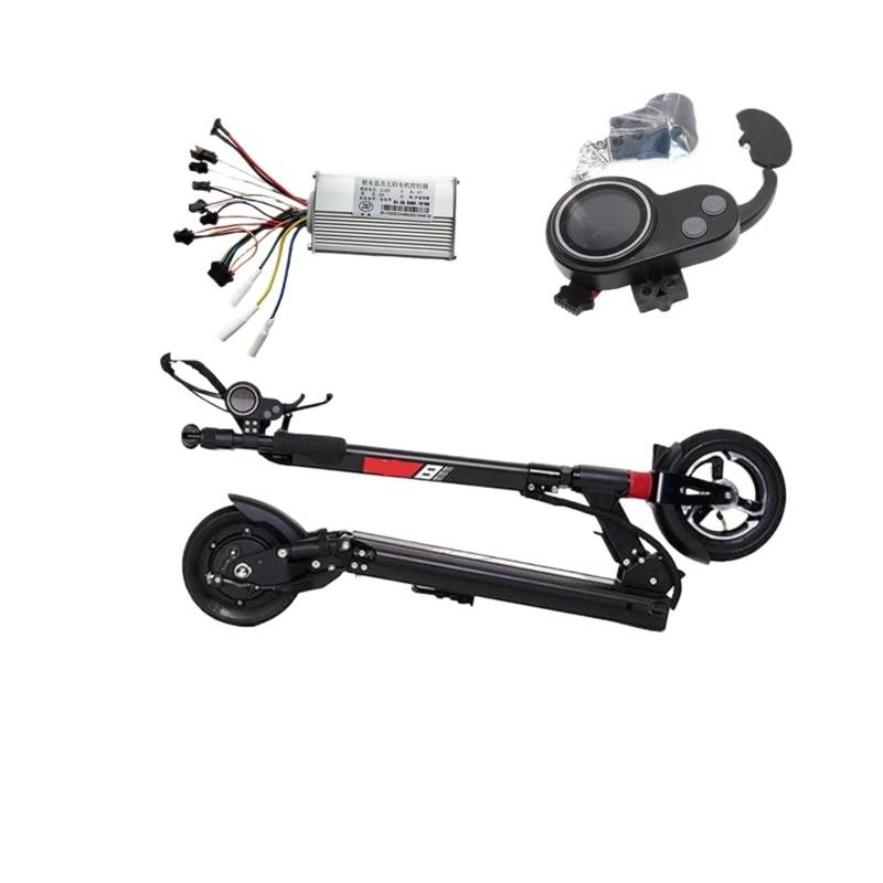 Vuzmode for JIPIN Bürstenlosen Controller 48V 25A 500W Motor Starter JP LCD Display Drossel Schalter, for Null, for 8 elektrische Roller Zubehör E-Scooter-Anzeigetafel(48V 25A No Hall) von Vuzmode