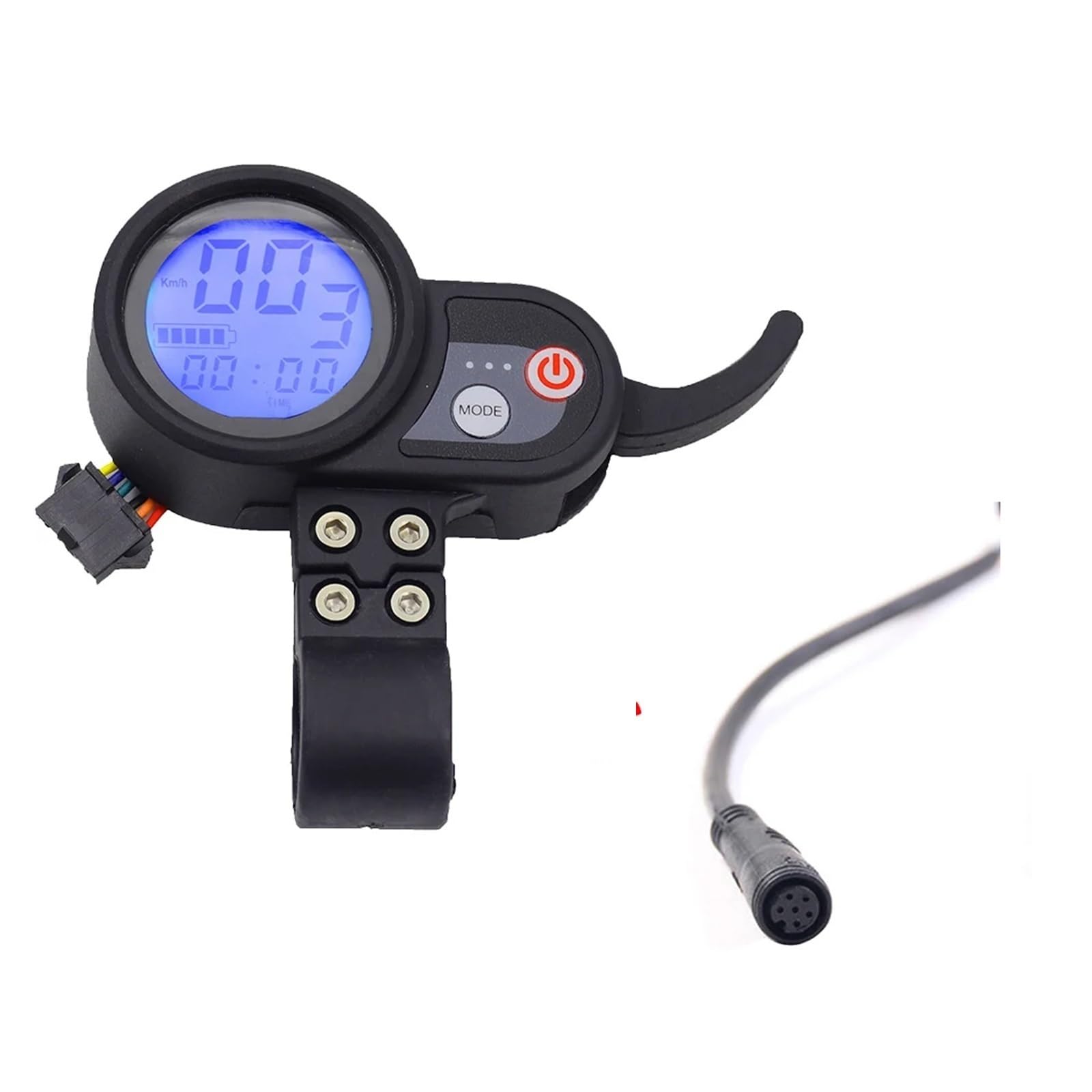 Vuzmode for JIPIN Bürstenlosen Controller 48V 25A 500W Motor Starter JP LCD Display Drossel Schalter, for Null, for 8 elektrische Roller Zubehör E-Scooter-Anzeigetafel(Blue Female) von Vuzmode