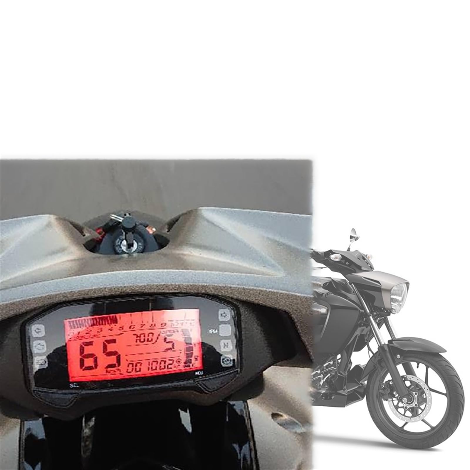 Vuzmode for Suzuki GL150 Intruder GL 150 2023 Motorrad Zubehör Cluster Kratzschutz Film Screen Protector Dashboard Film Displayschutzfolie für Instrumente von Vuzmode