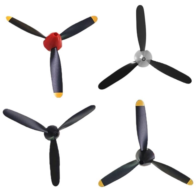 Vuzmode for Volantex RC 3-Blatt-Propeller, for 761-5 P-51D, 761-8 F4U, 761-9 T28, 761-11 BF109, 761-12 761-13 P40 761-15Spitfire RC-Flugzeug Ersatzpropeller(Combination 3) von Vuzmode