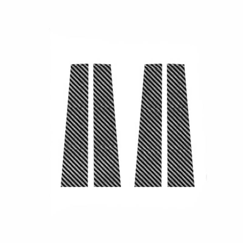Auto Tür Säule Trim Abdeckung für Jeep Cherokee 2016-2020 6pcs,BC Fenster Mittelsäule PC Kratzfeste Schutzleiste Dekoration Zubehör.,C-carbon Pattern Style von VvvvTT