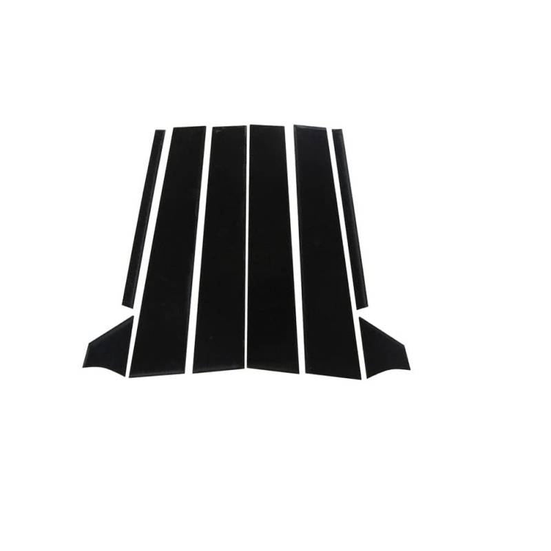 Auto Tür Säule Trim Abdeckung für Nissan Sentra 2020 2021 8PCS,BC Fenster Mittelsäule PC Kratzfeste Schutzleiste Dekoration Zubehör.,A-bright black Style von VvvvTT