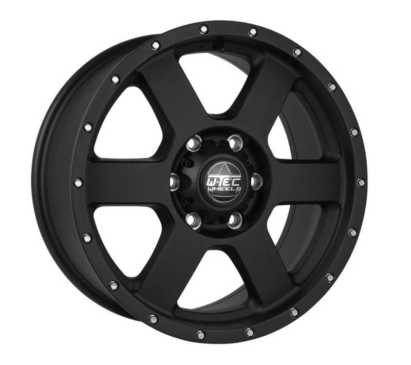 1x Alufelge W-TEC All Terrain 8x18" ET45 schwarz matt mit TÜV-Teilegutachten für die Baujahre 2012-2018 von W-TEC WHEELS