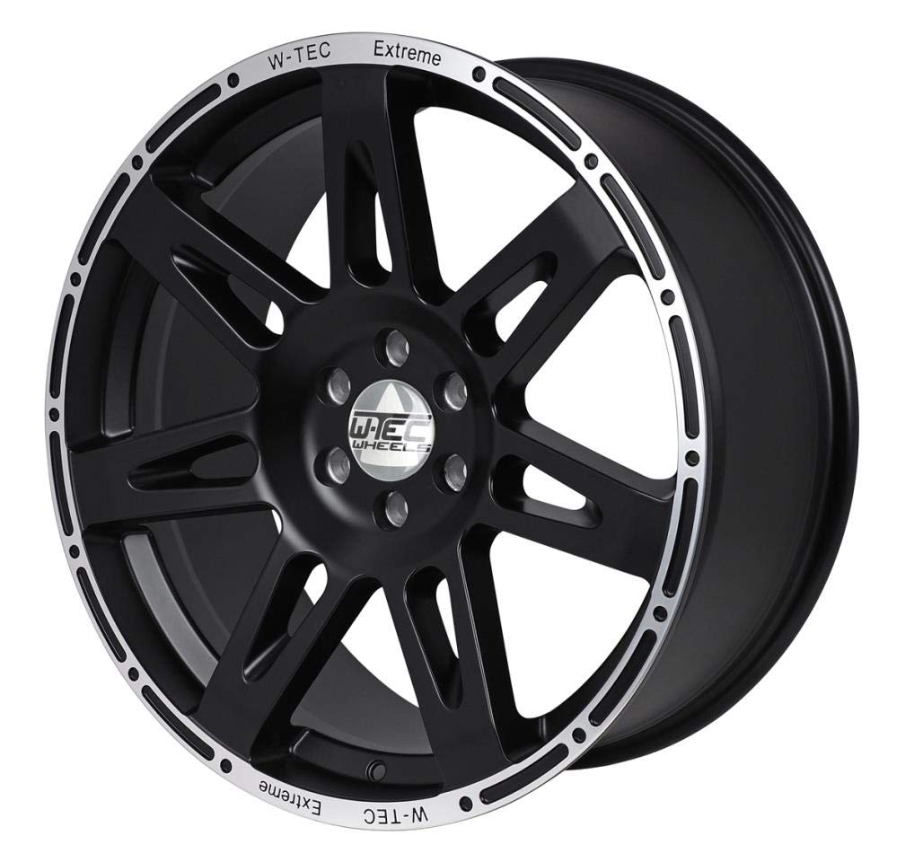 1x Alufelge W-TEC EXTREME 8,5x20" ET+40 mit TÜV Teilegutachten Felge schwarz-silber (2019-2022) von W-TEC WHEELS