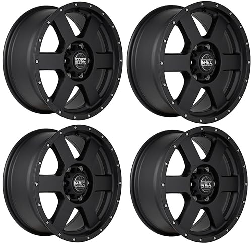 4x Alufelge W-TEC All Terrain schwarz 8x18 ET45 für 906 907 910 (2006-2017) & (2018-) von W-TEC WHEELS