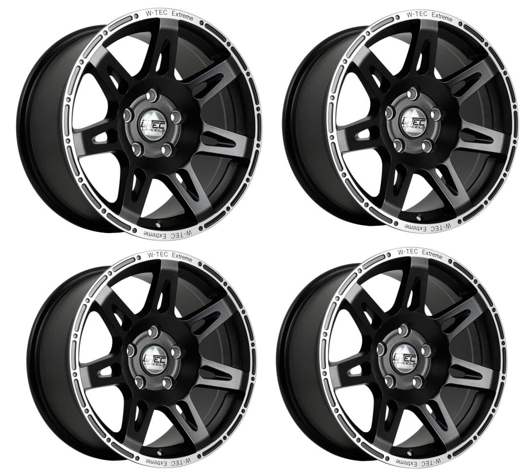 4x Alufelge W-TEC EXTREME 8,5x20" ET+40 mit TÜV Teilegutachten Felge schwarz matt von W-TEC WHEELS