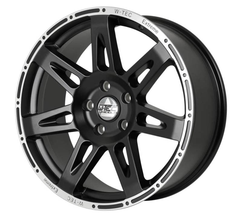 Alufelge W-TEC Extreme 8,5x20 Lochkreis 5x120 Schwarz-Silber Sommerfelgen von W-TEC WHEELS