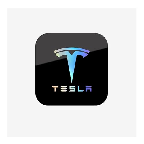 Auto Emblem Aufkleber,für Tesla Model 3 Model S Model X Model Y Auto Vorne Hinten Aufkleber Dekoration Emblem Moulding Aufkleber Dekoration,B von WACDXST
