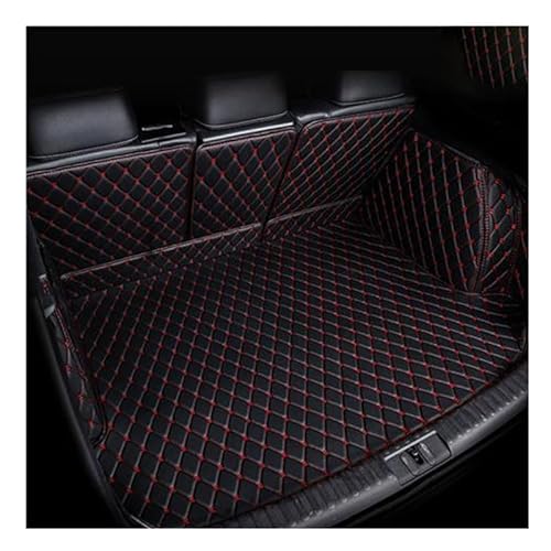 Auto Kofferraum Schutzmatte, für MG Marvel R 2020-2023 Leder Langlebiges Wasserdicht Kratzfest Kofferraum Schutzmatte Interieur ZubehöR,B Black red von WACDXST