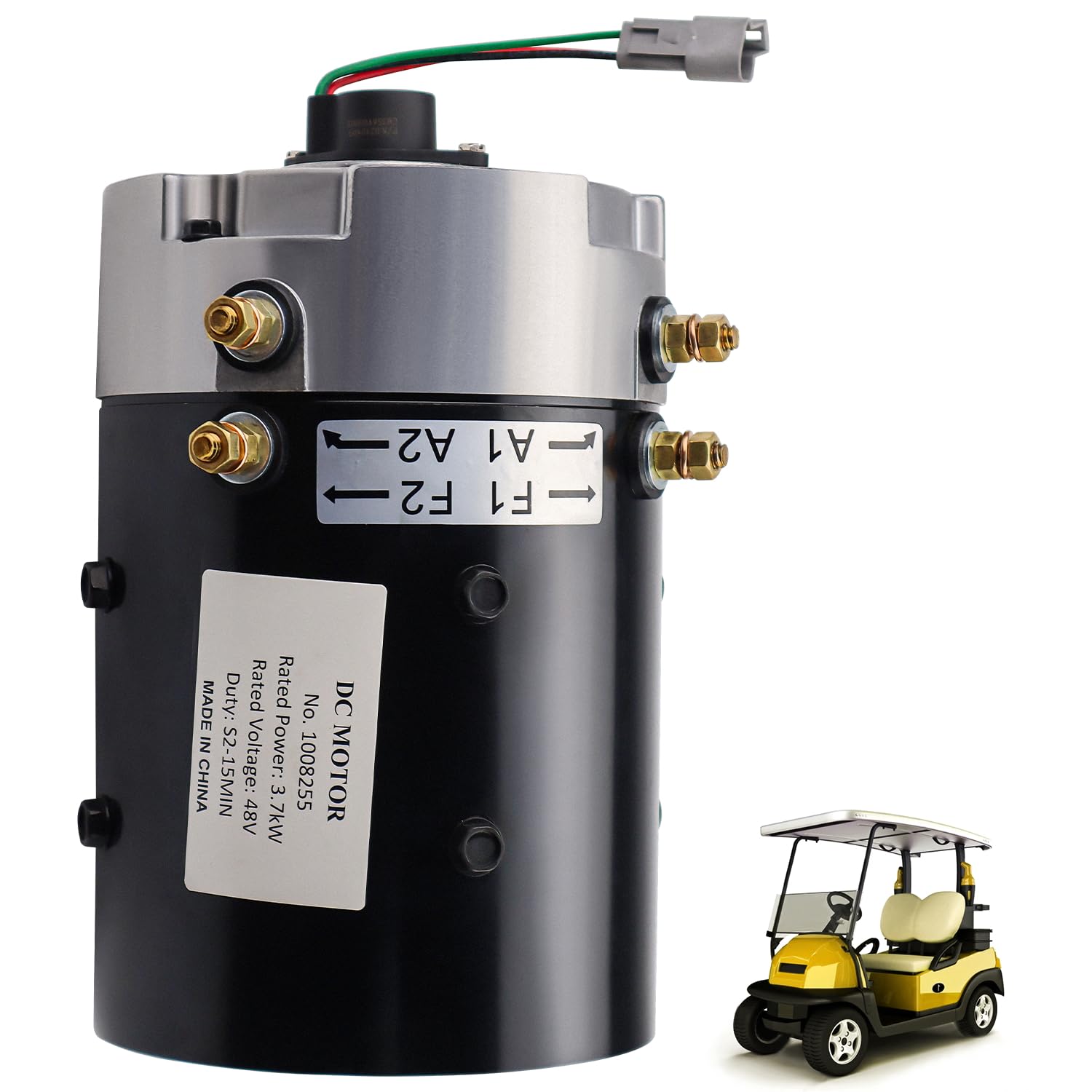 1008255 Golf Cart Motor 48V 3.7KW Electric DC Motor for Tomberlin E-Merge Golf Cart ZQS48-3.8-T Motor DA8-4012 GB9-4001 ZQS48-3.8-T1 von WADINTCPS