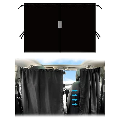 Auto Trennvorhänge Sonnenschutz für Nissan Tiida 2011+, Sonnenschutz,Heckscheibe Vorhang Trennvorhang,Abnehmbarer Auto Trennvorhang,180 * 90 von WADRI
