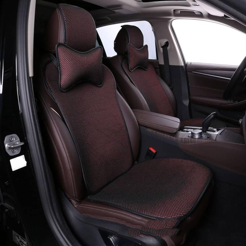 Sitzkissen Auto für Peugeot 508 I SW 2014-2018 5 Sitzplätze, Eisseide anti Rutsch Autositzschoner Atmungsaktiv Sitzauflagen Automobilinnenraum,A/Black and red von WADRI