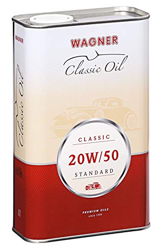 WAGNER Classic Motorenöl SAE 20W50 Standard –Mineralisches Motoröl für übliche Benzin&Dieselmotoren in PKW,LKW & Motorrad|ACEA A3/B3/E2, API SJ/CF-4|Turboaufladung&Nasskupplung geeignet |1 Liter von Wagner