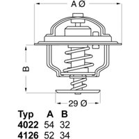 Thermostat, Kühlmittel WAHLER 4126.88 von Wahler