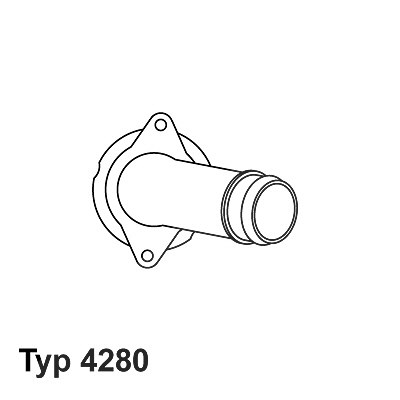 Wahler Thermostat, Kühlmittel [Hersteller-Nr. 4280.85D] für Mercedes-Benz, Ssangyong von WAHLER