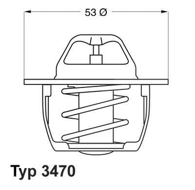 Wahler Thermostat, Kühlmittel [Hersteller-Nr. 3470.89D50] für Mitsubishi, Opel, Renault, Volvo von WAHLER